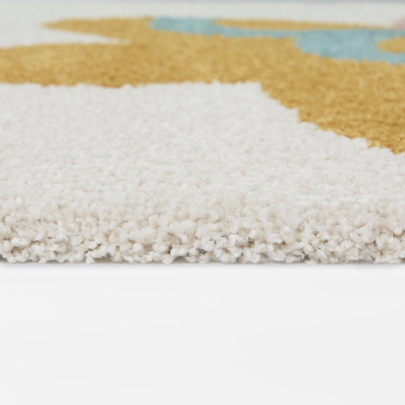Lyla Multicolor Kids Modern Artistic Area Rug, 5'3" x 7'