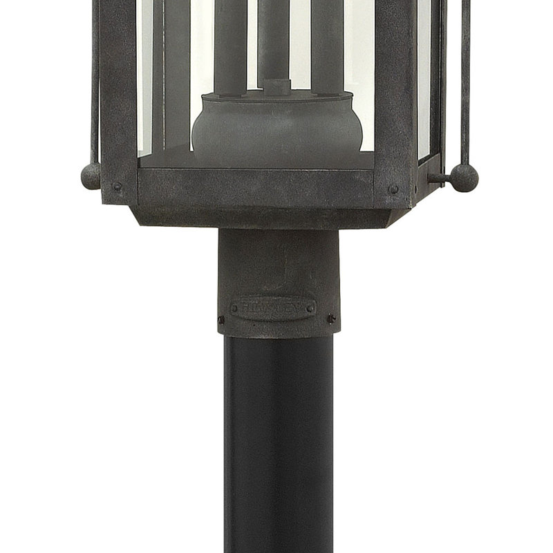 Anchorage Outdoor 3-Light Lantern Head, Aged Zinc