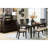 48-Inch Dark Brown Wooden Bench With Beige Fabric Upholstered Seat For Dining Use And Textile
