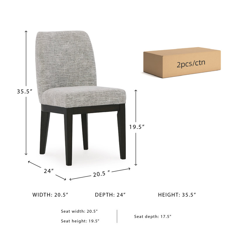 Cuzzocrea 19.5'' H Upholstered Side Chair