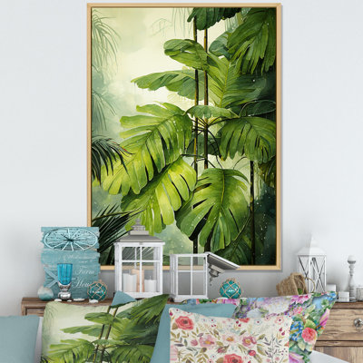 «Mossy Morning Palms II», reproduction sur toile