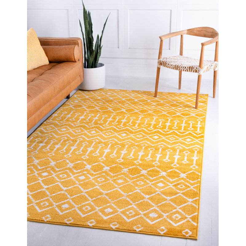 Tapis marocain à treillis Alecto, Rectangle 5 pi 3 po x 8 pi