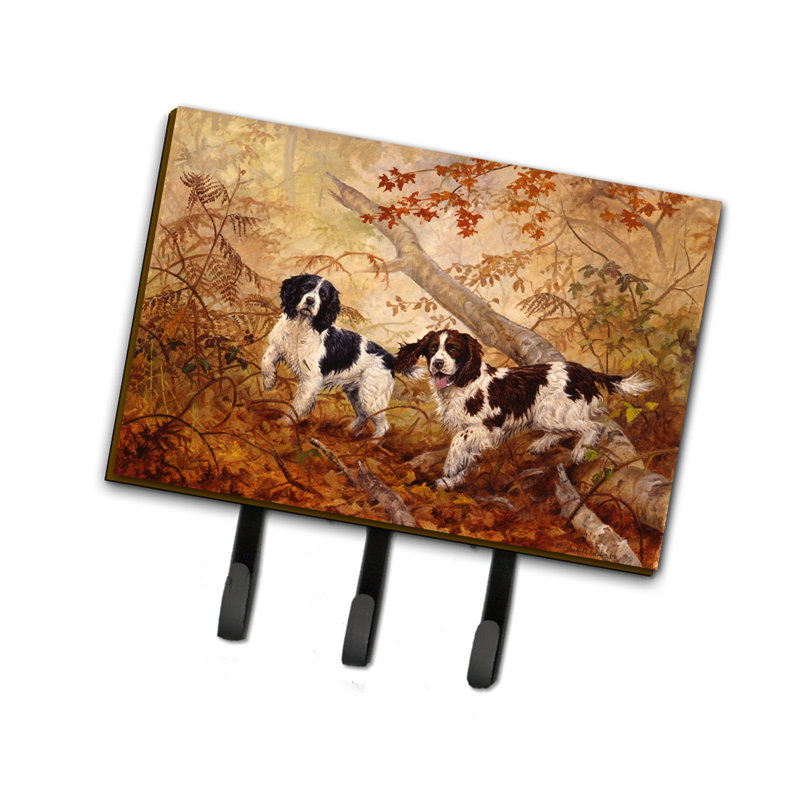 Organisateur mural avec crochets pour clés Springer Spaniels par Elizabeth Halstead