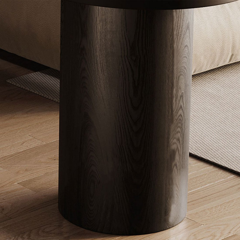 Ensemble de tables de bar droites pour 2 personnes en bois massif noir