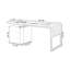 Bureau rectangulaire en bois manufacturé brun noisette-1222766206-1222766207