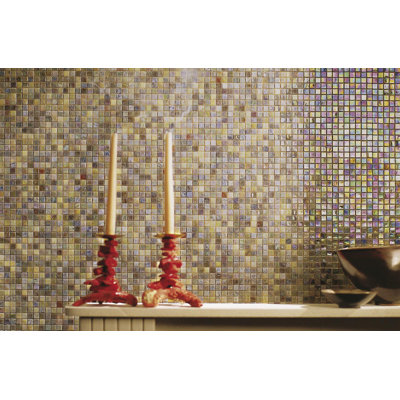 5/8" x 5/8" Iridescent Glass Mosaic