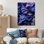 Soie abstraite fractale mauve - autre art mural abstrait en métal