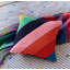 Rainbow Bee Cushion Multi
