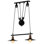 Luminaire suspendu de style moderne à 2 ampoules réglables, lustre noir