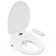 Elongated Electronic Bidet Toilet Seat with Remote Control Warm Water Dryer Heated Seat and LED Night
