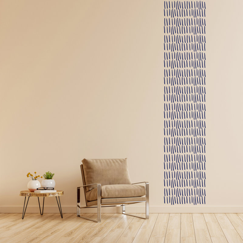 Adhésif décoratif coups de pinceau, Bleu