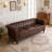 83.66 Inch Width Traditional Square Arm Sofa