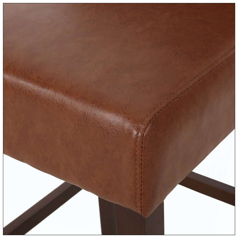 Tabouret de bar, matériau en polyuréthane, Marron clair
