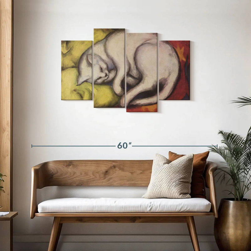 The White Cat, H 27 po x l 43 po