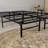 Black Steel King Platform Foundation, 14 - Inch Elevated For Underbed Space, 5 Minute Setup, No Box Spring Heavy Duty Size Bed Platform, Storage, Tool-1486312973