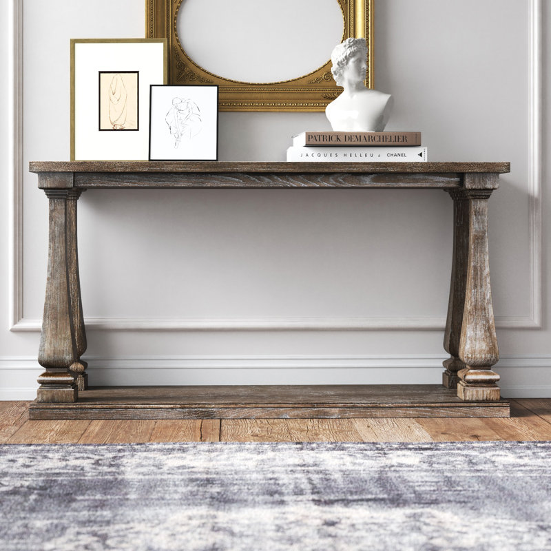 Danyar 60'' Console Table, Weathered Gray