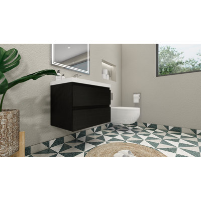 Cavaliere Single Bathroom Vanity with Acrylic Top