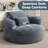 Oversized Round Compression Chaise Lounge Chair With Side Storage Pocket-468016695
