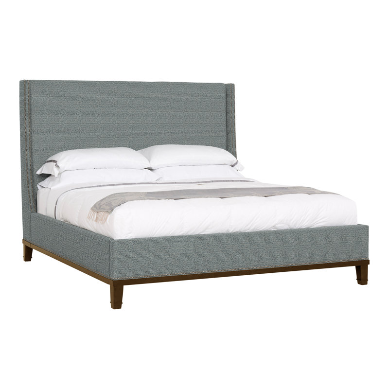 Michael Weiss Cleo Queen Upholstered Bed, Yes, Tuck Cobalt, Havana