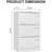 3 Drawer Widened Metal Filing Cabinet In White, Lock For Secure Office File Organization And Storage White Locking Cabinet, Drawer, Drawers Efficient Safe Handling-1995558852-2023241800