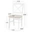 Chaise d'appoint à dossier en croix Castellon-1707671594