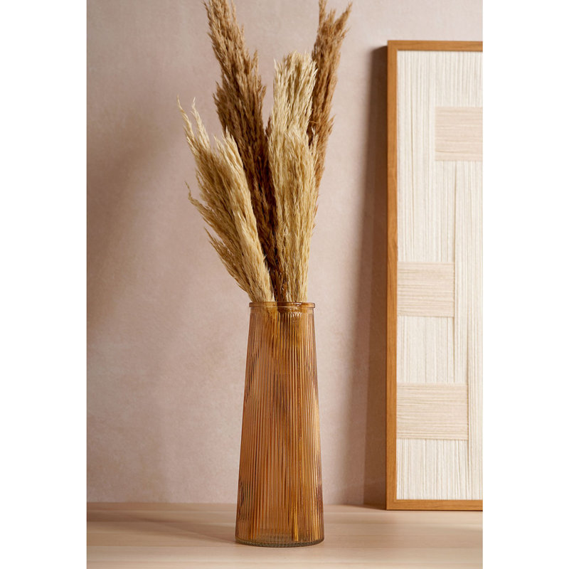 Glass Table Vase, Brown