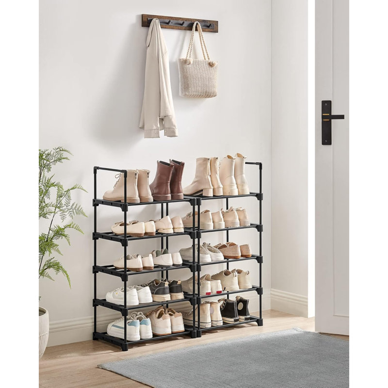 20 Pair Shoe Rack, Black