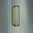 54-55" W x 76" H Pivot Frameless Single Swing Hinge Shower Door, 3/8 in. (10mm) Thickness Shattered-Proof Tempered Clear Glass-107531423