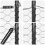 Hexagon Fence Grey 10 M Steel-1953169509