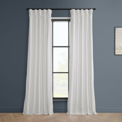 Niemeyer Plush Velvet Curtains for Bedroom - Blackout Curtains for Living  Room Window Single Panel