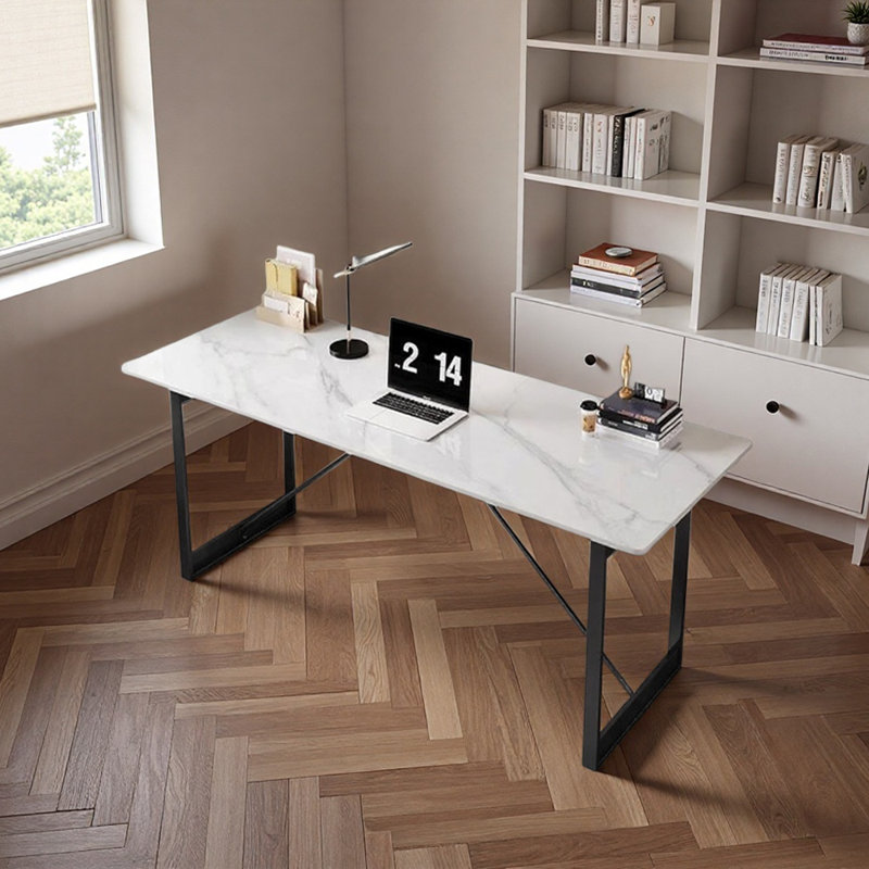 Bureau d'écriture Modern Light, Noir, H 29,52 po x l 62,99 po x P 27,55 po
