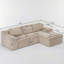 Canapé modulaire en L Corduroy