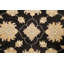Tapis de couloir unique en laine noué à la main de style nouvel âge 2 pi 7 po x 9 pi 9 po ivoire / noir