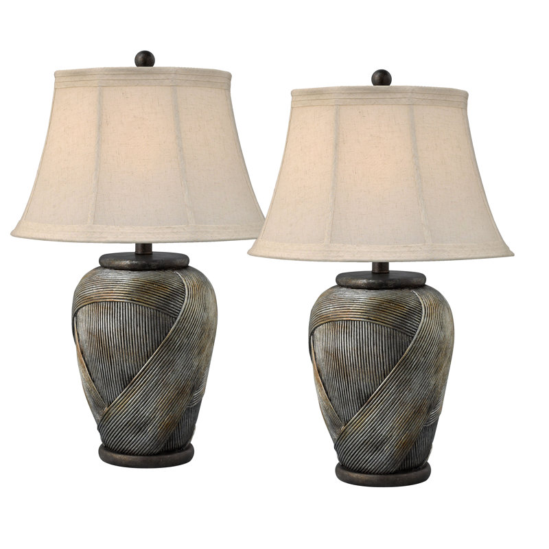 Tessere 30" Silver & Copper Medley Table Lamp