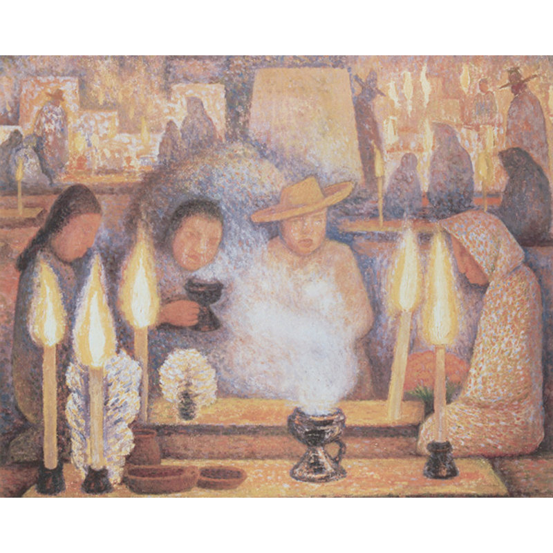 "Le jour des morts" par Diego Rivera, toile tendue avec châssis, H 33 po x l 48 po