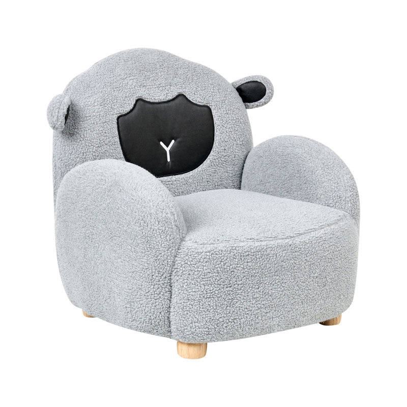 Kids Boucle Armchair Sheep ULA, Brown/Grey