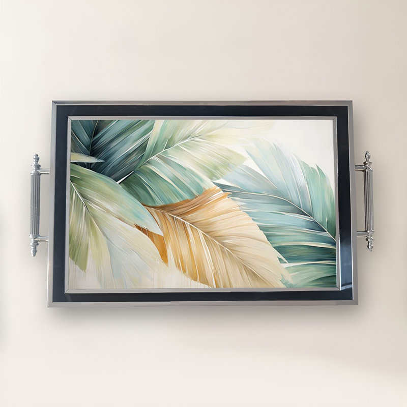 Élégant plateau en verre de 19,7 po x 11,4 po x 1,4 po | Fabrication 100% verre durable | Facile à nettoyer avec un chiffon humide | Idéal pour le service, la présentation décorative et l'organisation | Ajout élégant à la décoration intérieure