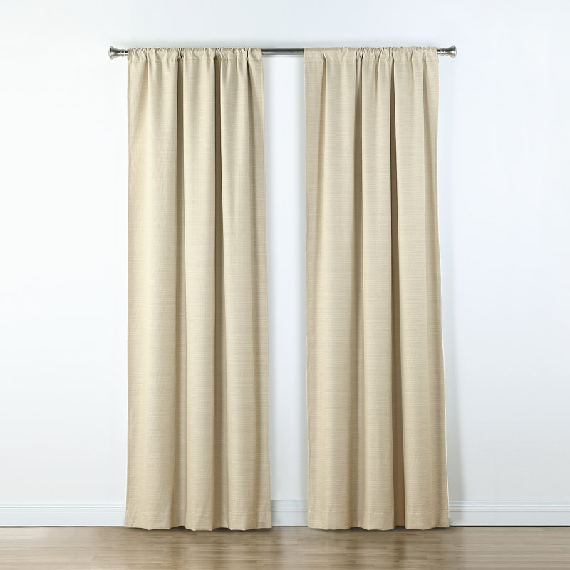 Pisco Blackout Curtain Pair, Gold, 40" W x 84" L