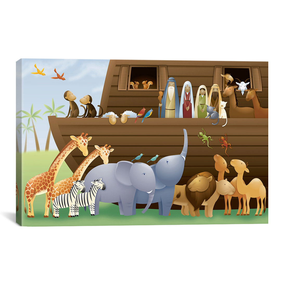 Cusick Animals Canvas Art Indigo Safari