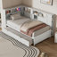 Wood Daybed With Storage Shelves-299521294