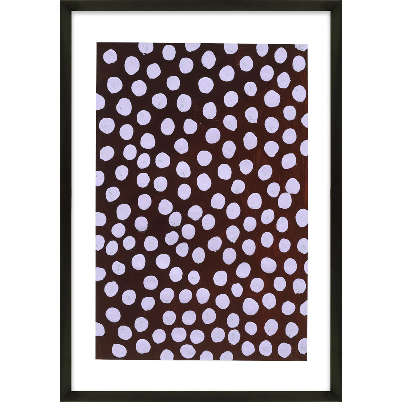 «Navi Lilac on Maroon» par Michela Sorrentino - Peinture, Noir, H 20 po x l 14 po x P 1,25 po
