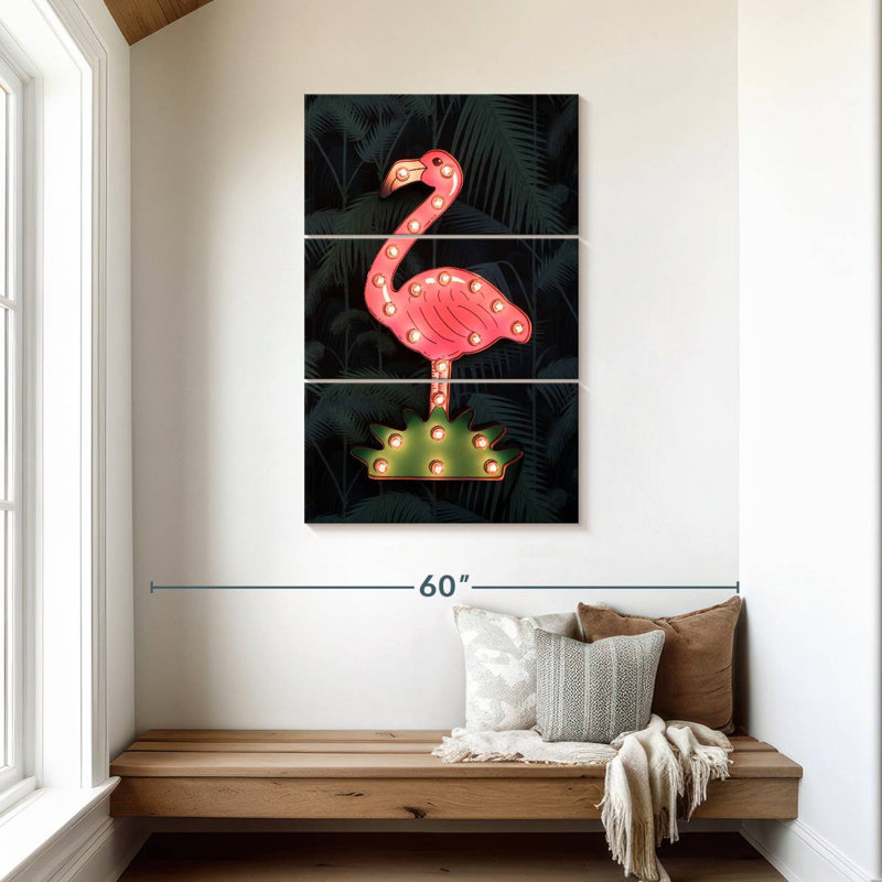 Panneau de signalisation Kerner Flamingo, H 45 po x l 28 po