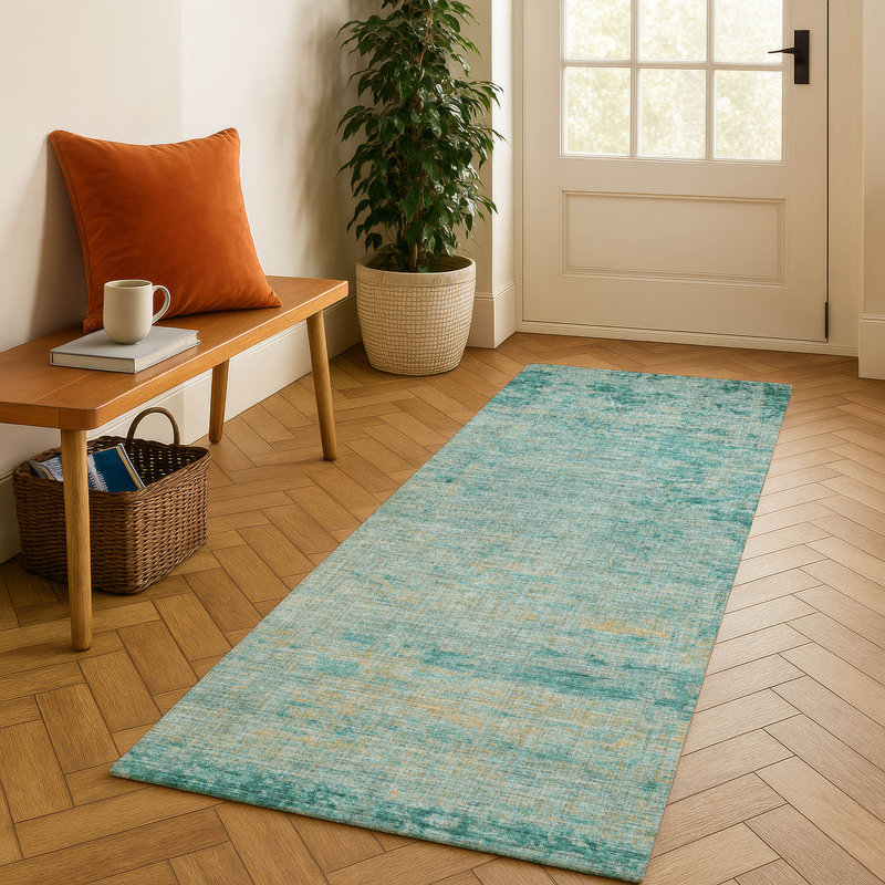 Premium Machine Washable Jakiyra AMF1901 Modern Rug, Runner 2'3" x 7'6"