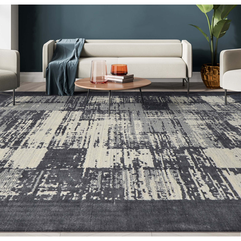Area Rug in Silver