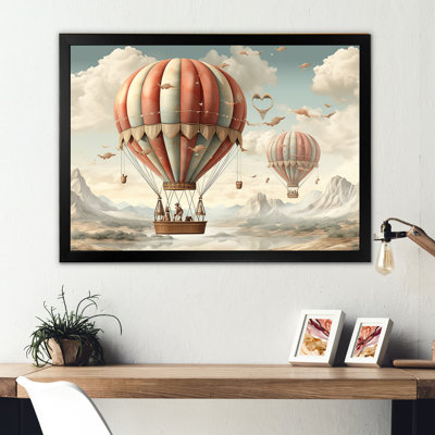 A Playful Hot Air Balloon Bliss II - Art mural en montgolfière