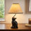 Upward-Looking Cat Table Lamp