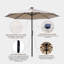 10 pi. Parasol électrique électrique pour terrasse avec télécommande et ouverture motorisée-423206024
