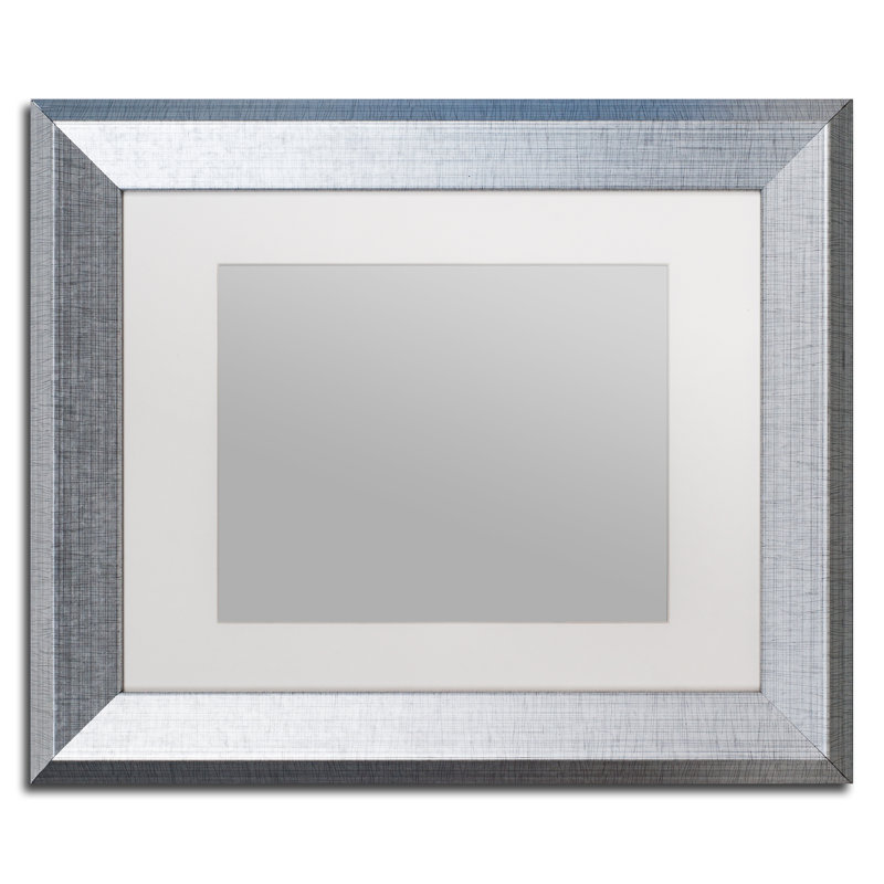 Traditional, 14.5" H x 17.5" W x 1.25" D, Silver Framed, White