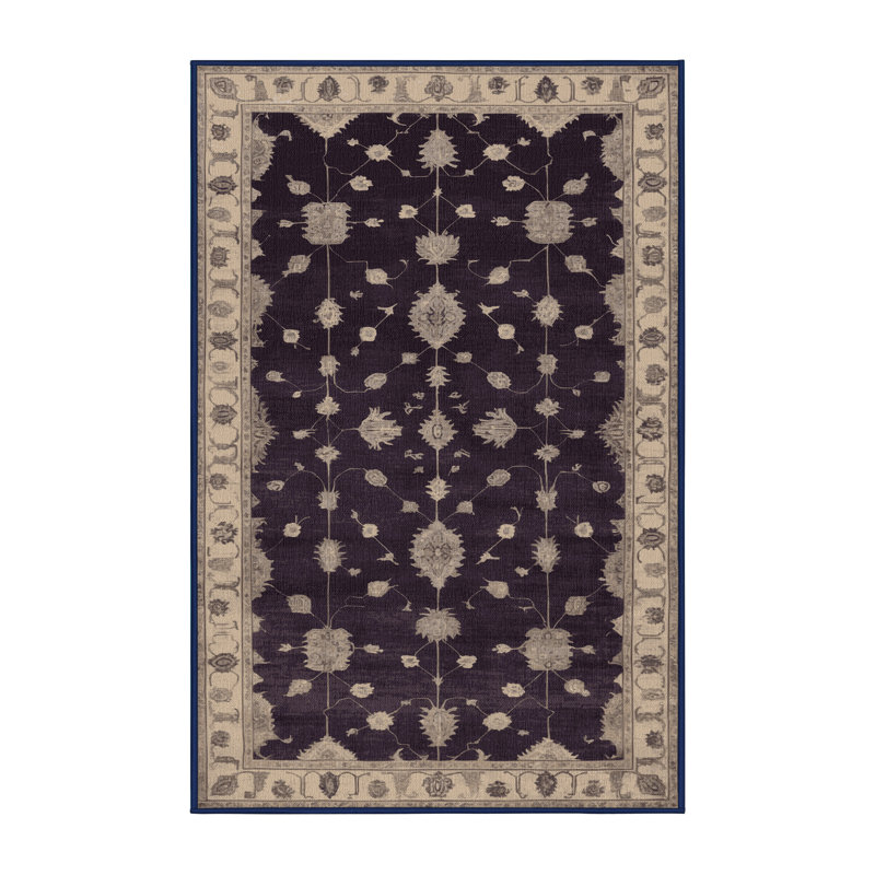 Tapis mauve lavable à la machine, Rectangle 2 pi x 3 pi