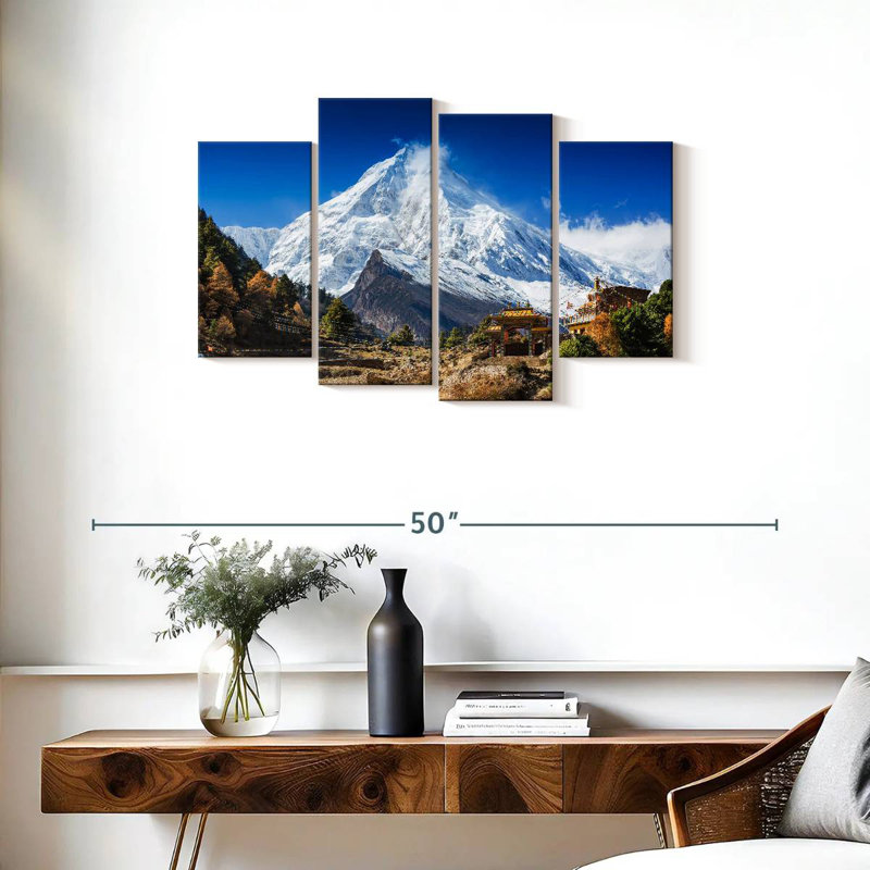 Himalayas Mountain Village, H 22 po x l 36 po